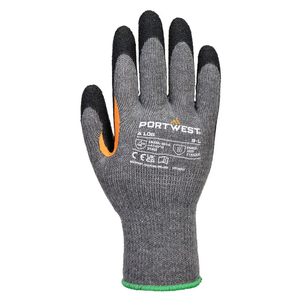 Portwest Grip 10 Latex Reinforced Thumb Glove (Pk12) - L