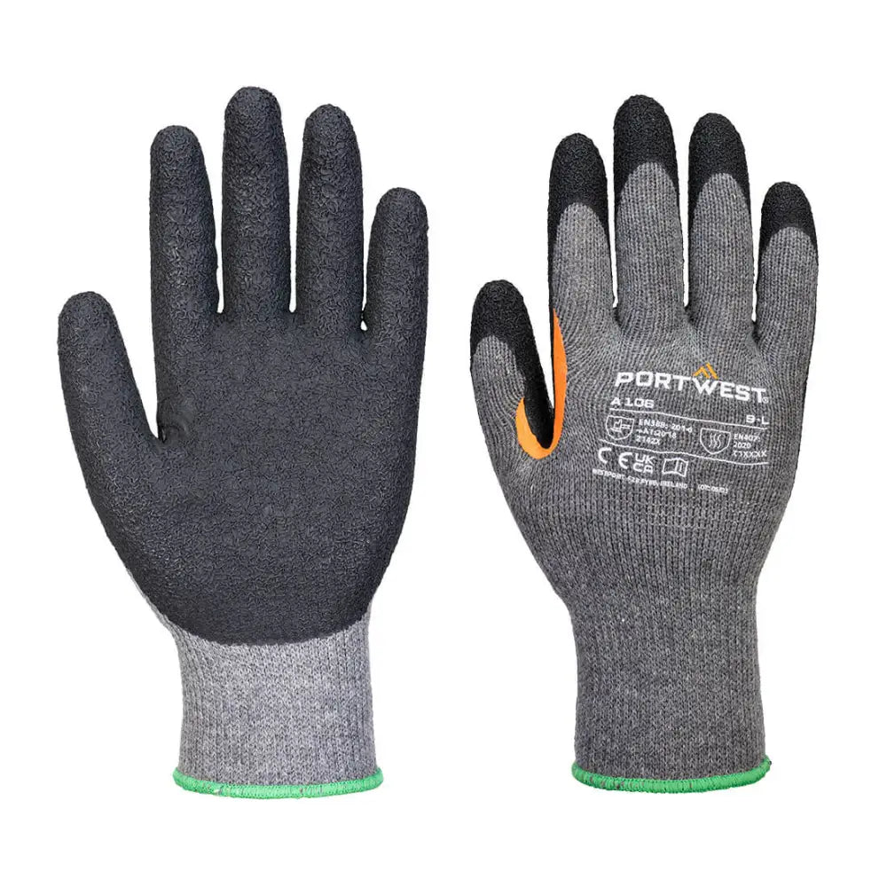 Portwest Grip 10 Latex Reinforced Thumb Glove (Pk12) - L