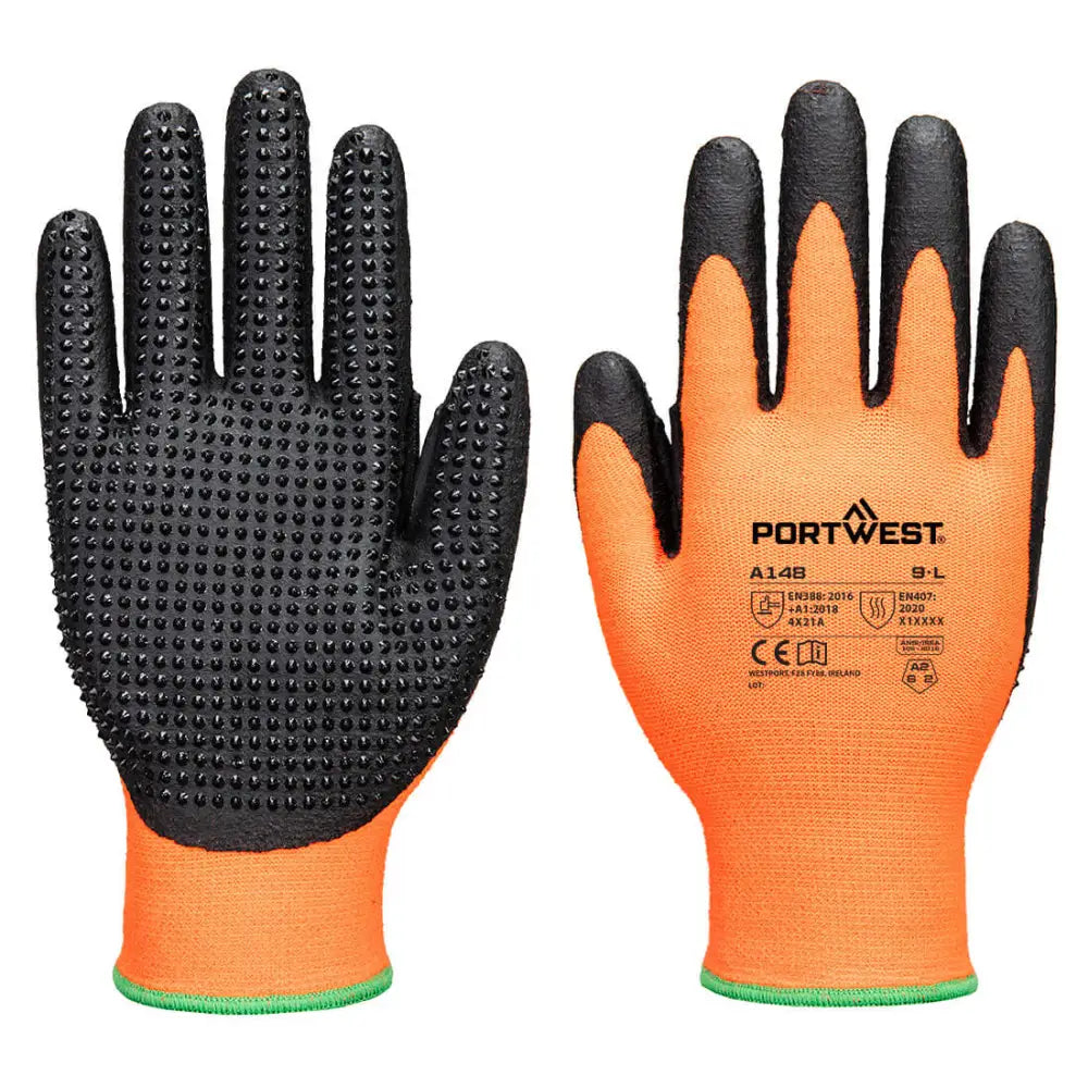 Portwest Grip 13 Nitrile High Dotted glove - L