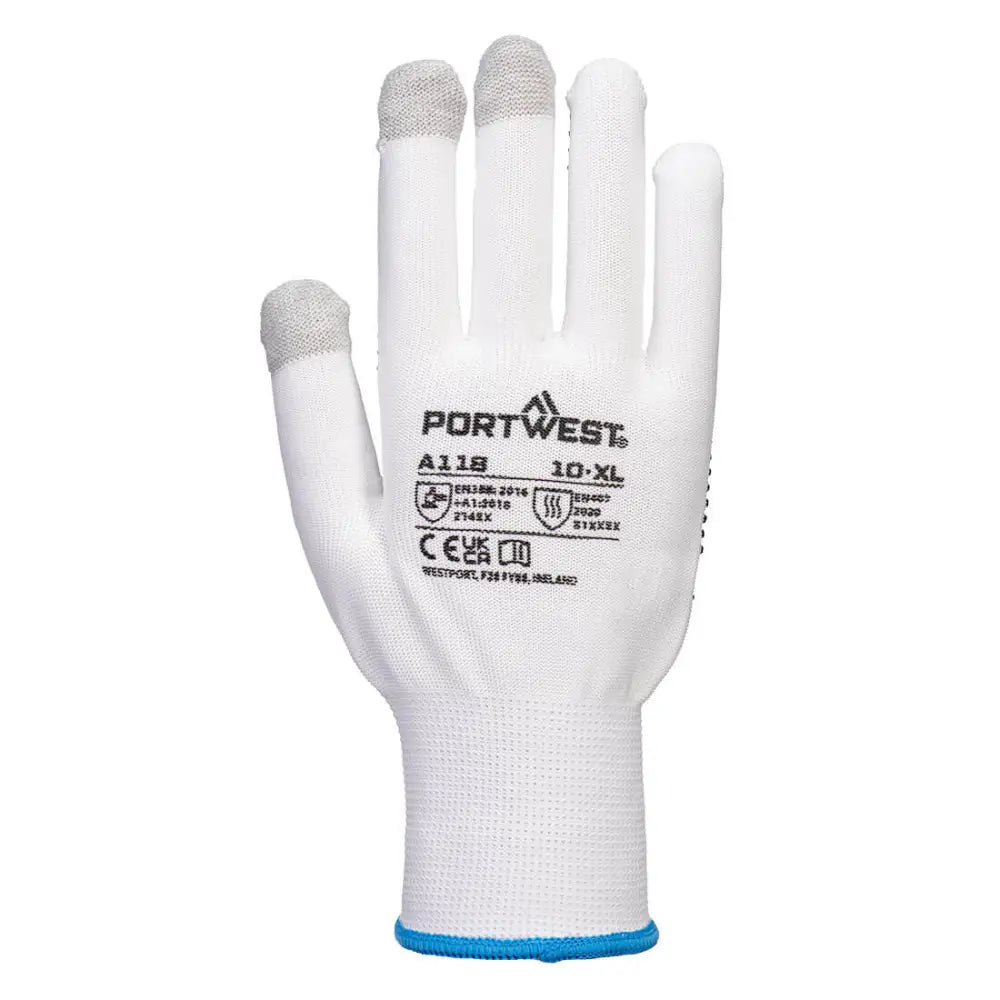 Portwest Grip 13 PVC Dotted Touchscreen Glove (Pk12) - L