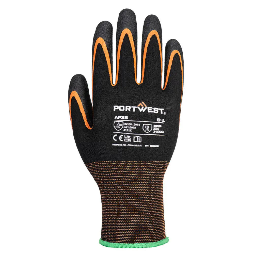 Portwest Grip 15 Nitrile Double Palm Glove - L