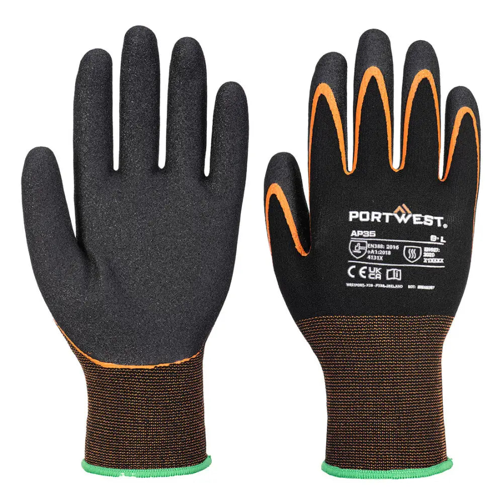 Portwest Grip 15 Nitrile Double Palm Glove - L