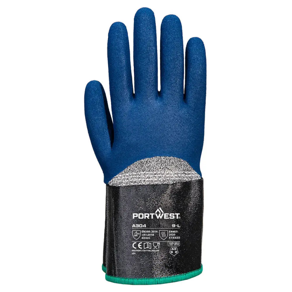 Portwest Grip C13 Nitrile Foam Extend Cuff Glove - L