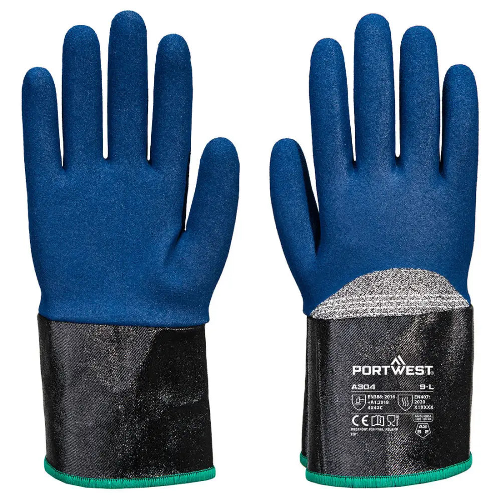 Portwest Grip C13 Nitrile Foam Extend Cuff Glove - L