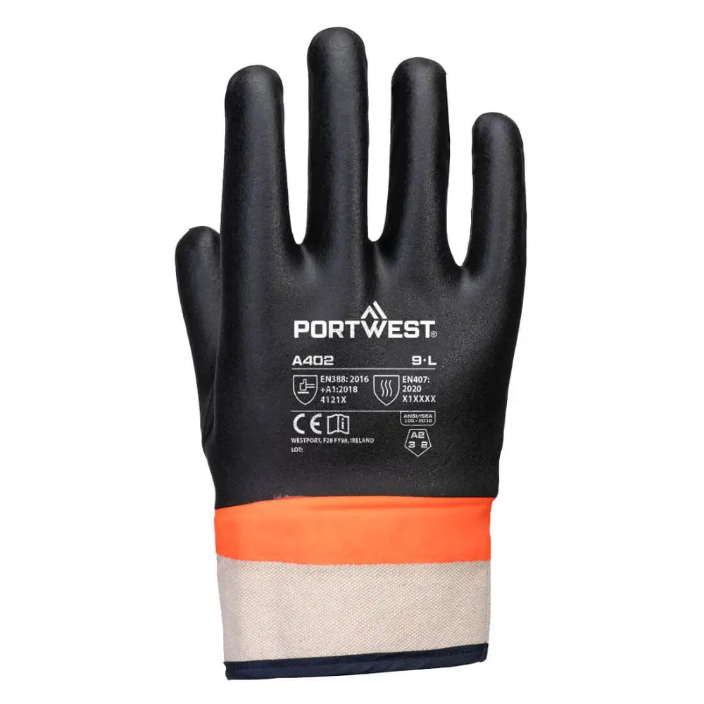 Portwest Grip PVC Double Dipped Sandy Glove - L