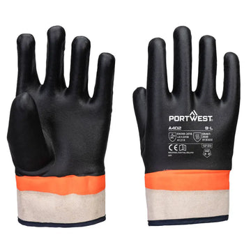 Portwest Grip PVC Double Dipped Sandy Glove - L