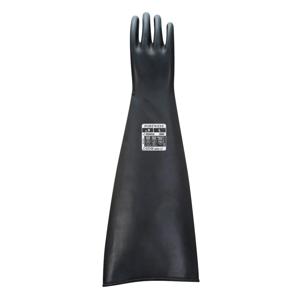 Portwest Heavyweight Latex Rubber Gauntlet 600mm - L