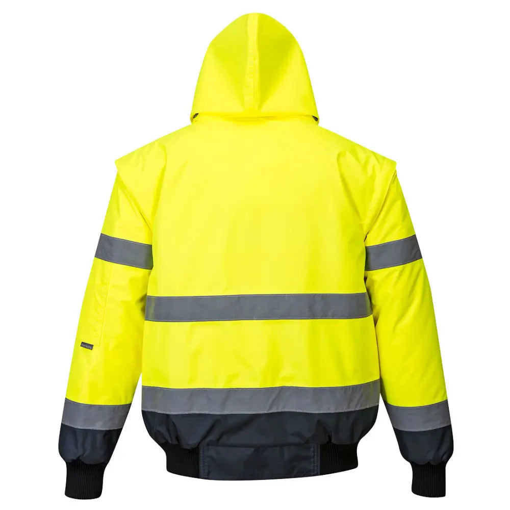 Portwest Hi-Vis 3-in-1 Contrast Bomber Jacket