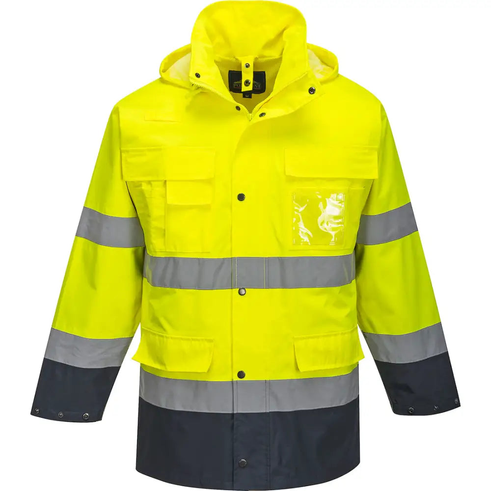 Portwest Hi-Vis 3-in-1 Contrast Lite Jacket - Orange/Navy / L