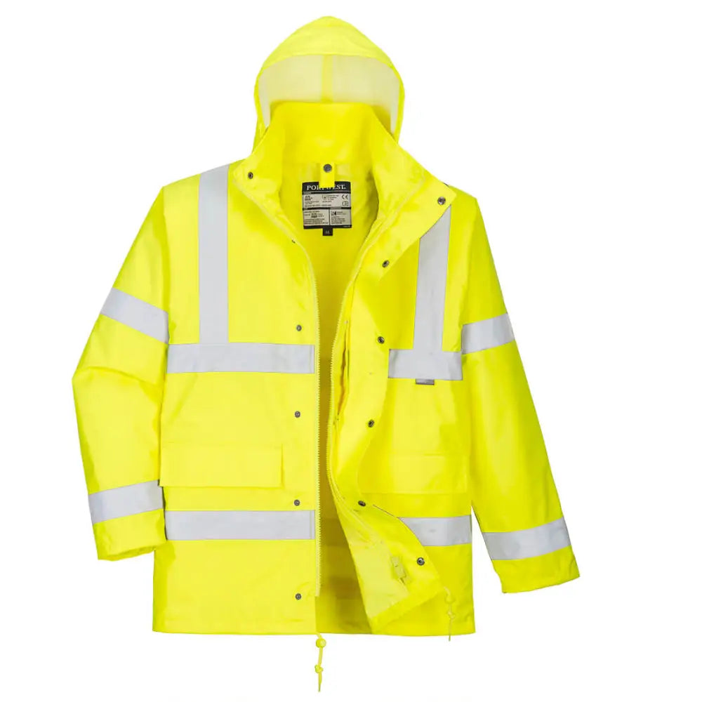 Portwest Hi-Vis 4-in-1 Traffic Jacket - Orange / 4XL