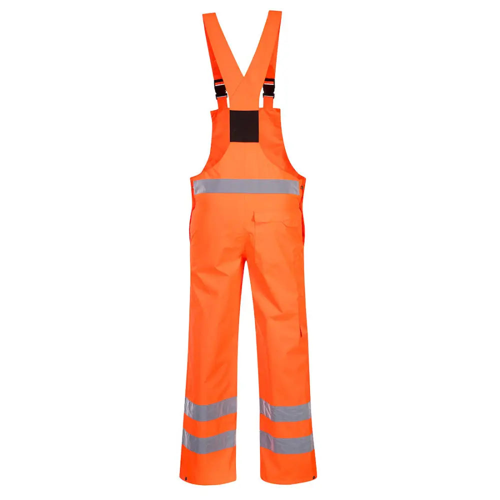 Portwest Hi-Vis Breathable Rain Bib and Brace