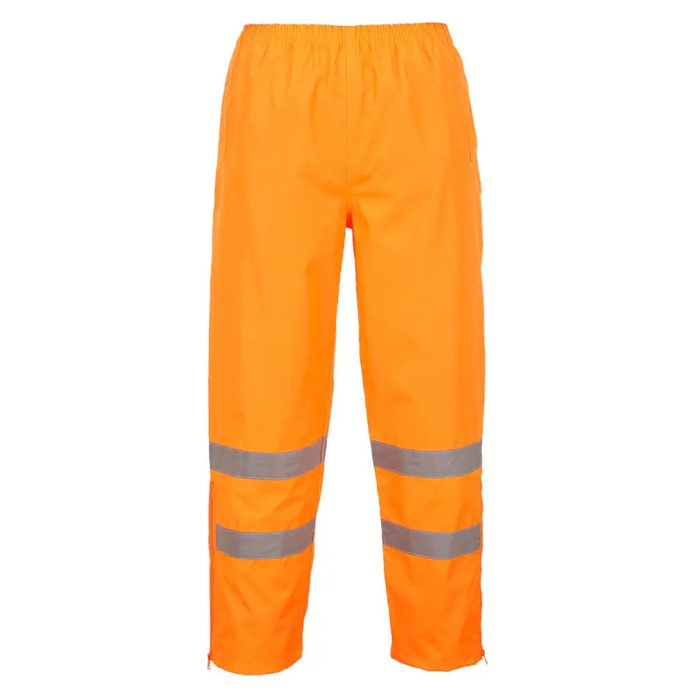 Portwest Hi-Vis Breathable Rain Trousers - Orange / XL
