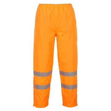 Portwest Hi-Vis Breathable Rain Trousers - Orange / XL