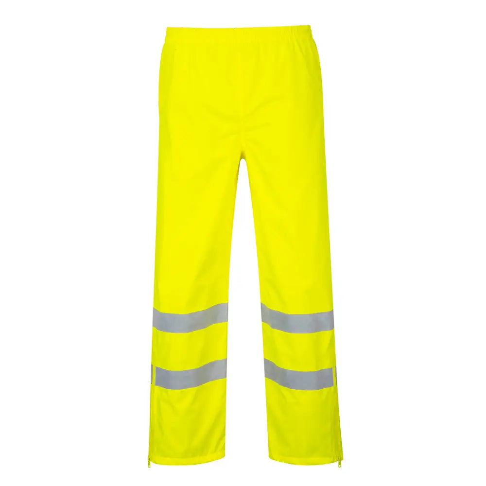 Portwest Hi-Vis Breathable Rain Trousers - Yellow / L