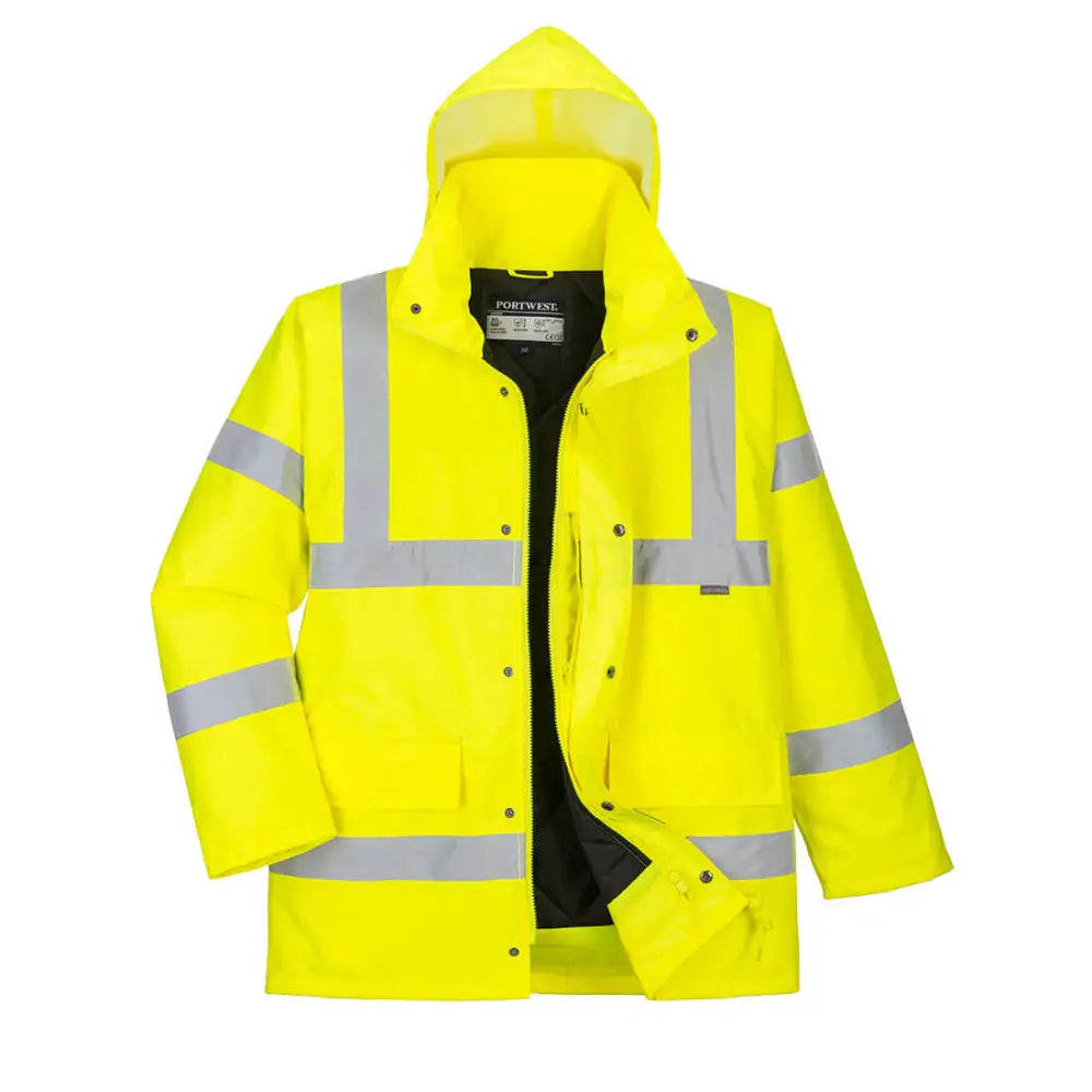 Portwest Hi-Vis Breathable Winter Traffic Jacket - L