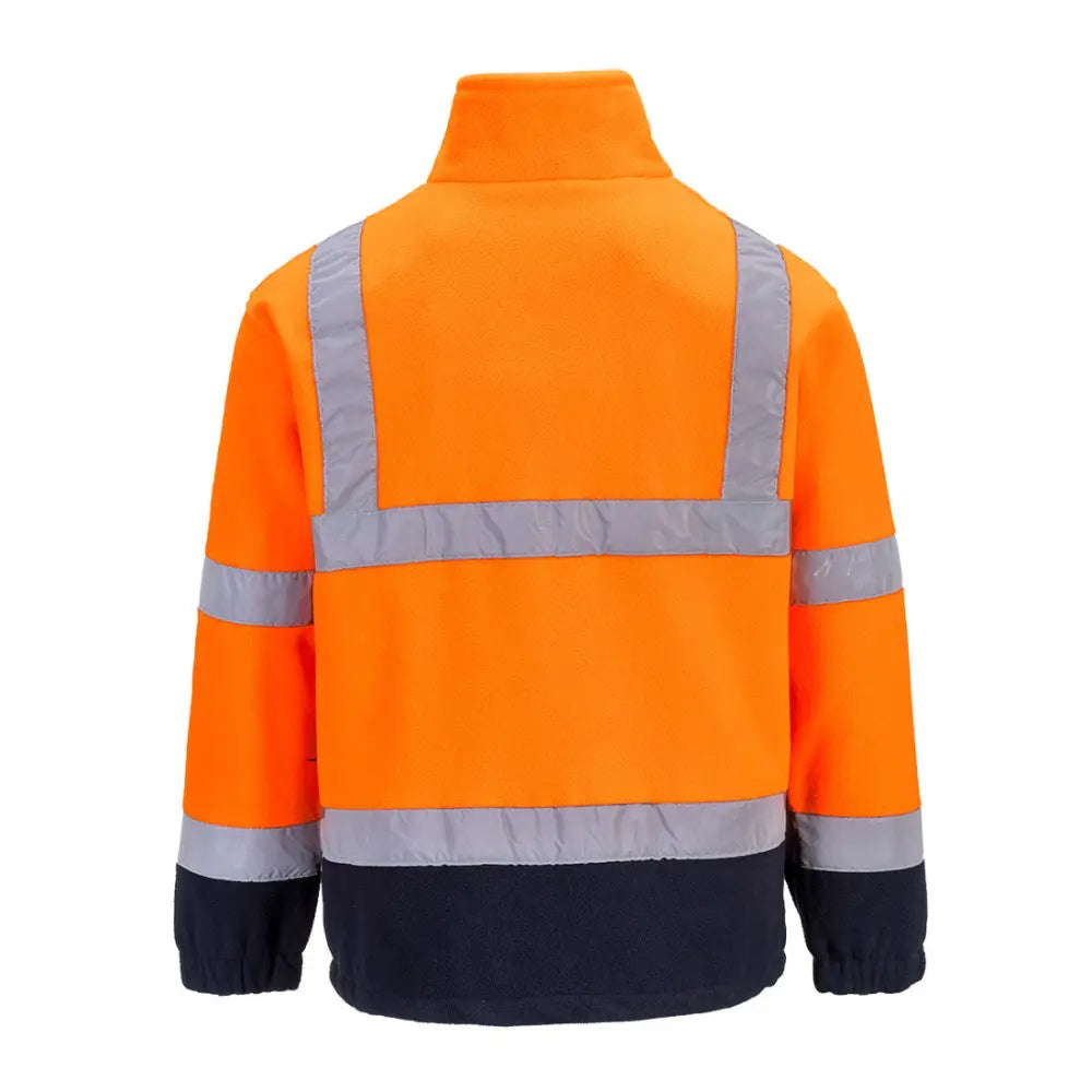 Portwest Hi-Vis Contrast Fleece - Orange/Navy / 4XL