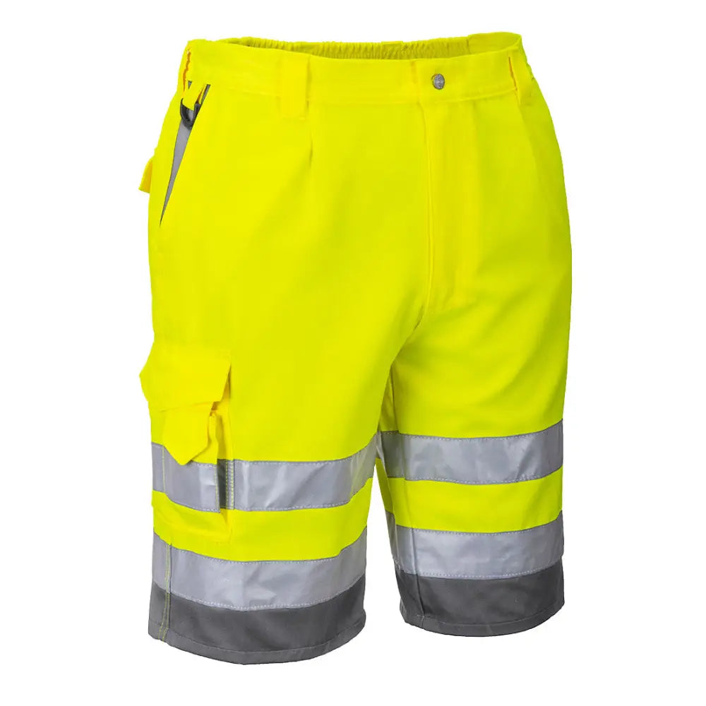 Portwest Hi-Vis Contrast Shorts - Orange/Navy / L