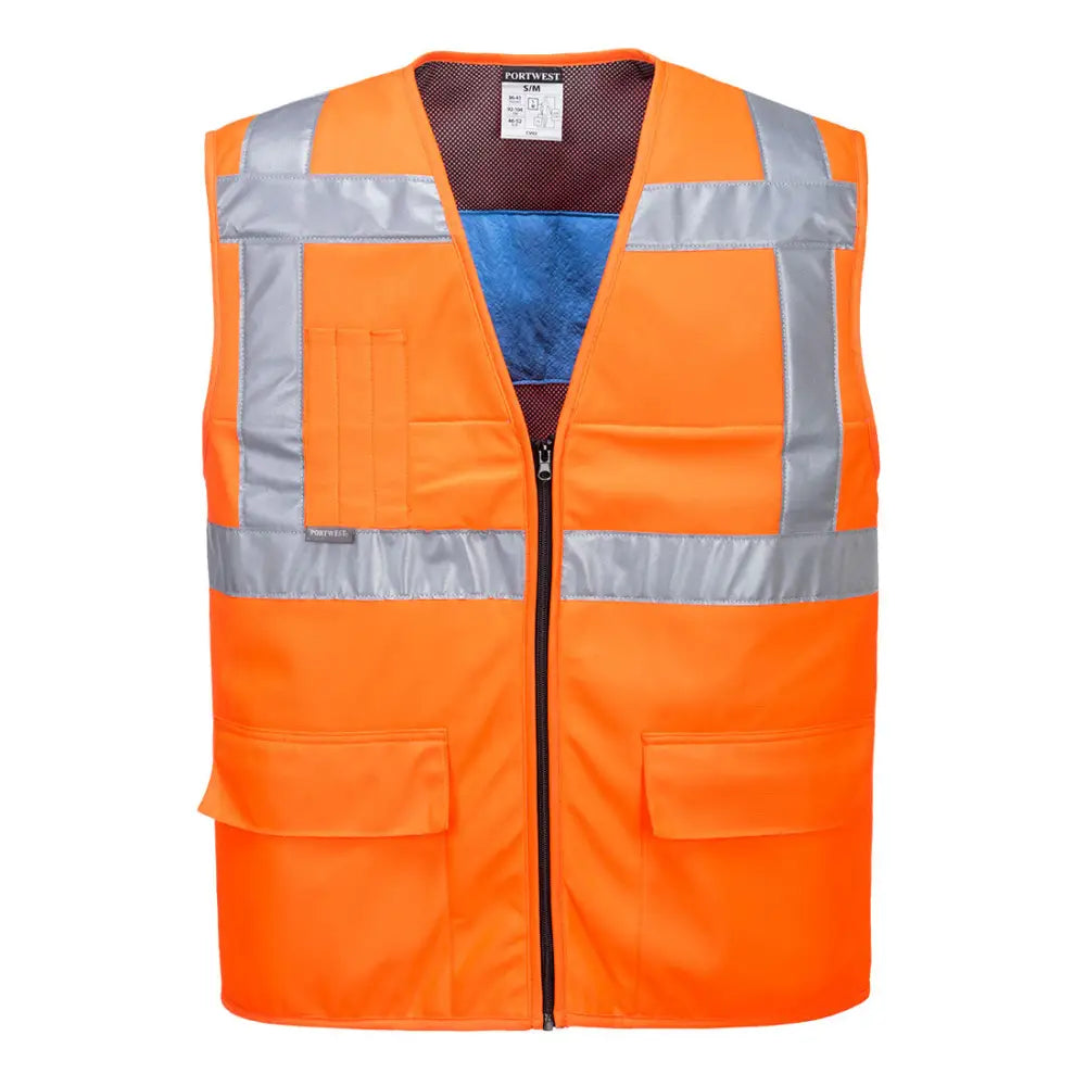 Portwest Hi-Vis Cooling Vest - Orange / L/XL