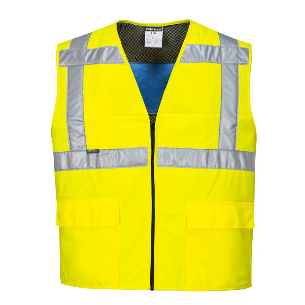 Portwest Hi-Vis Cooling Vest - Yellow / L/XL