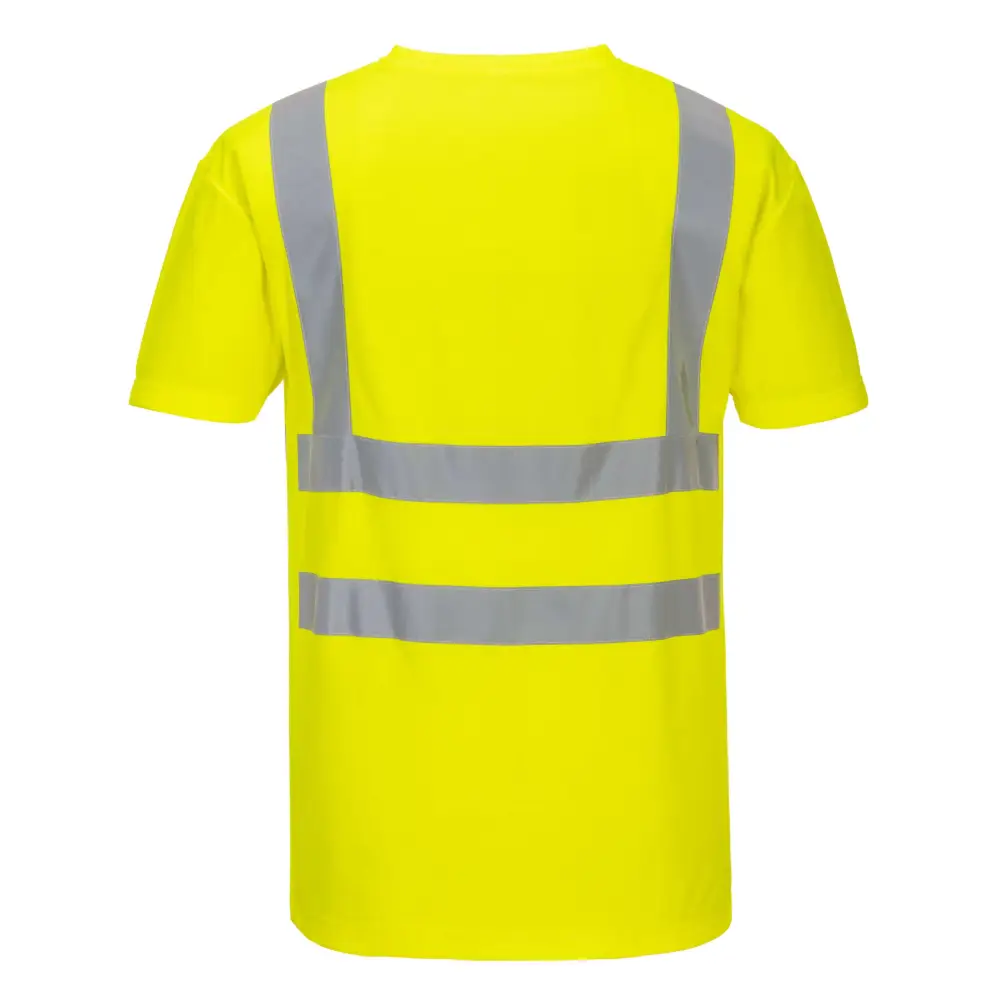 Portwest Hi-Vis Cotton Comfort Mesh Insert T-Shirt S/S