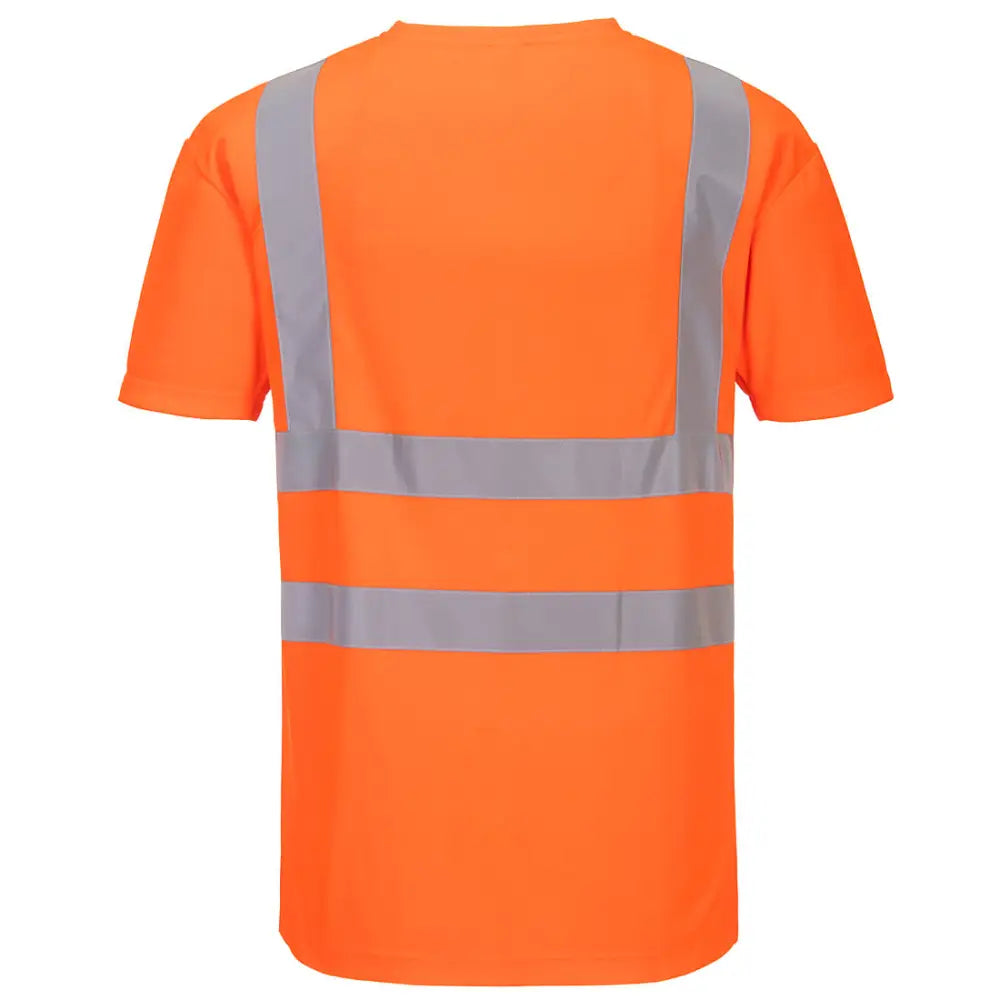 Portwest Hi-Vis Cotton Comfort Mesh Insert T-Shirt S/S