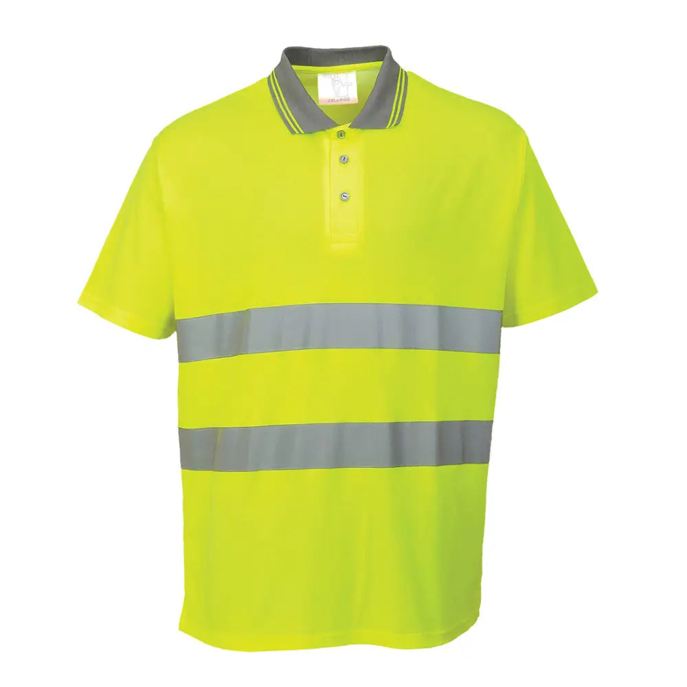 Portwest Hi-Vis Cotton Comfort Polo Shirt S/S - Orange / 4XL