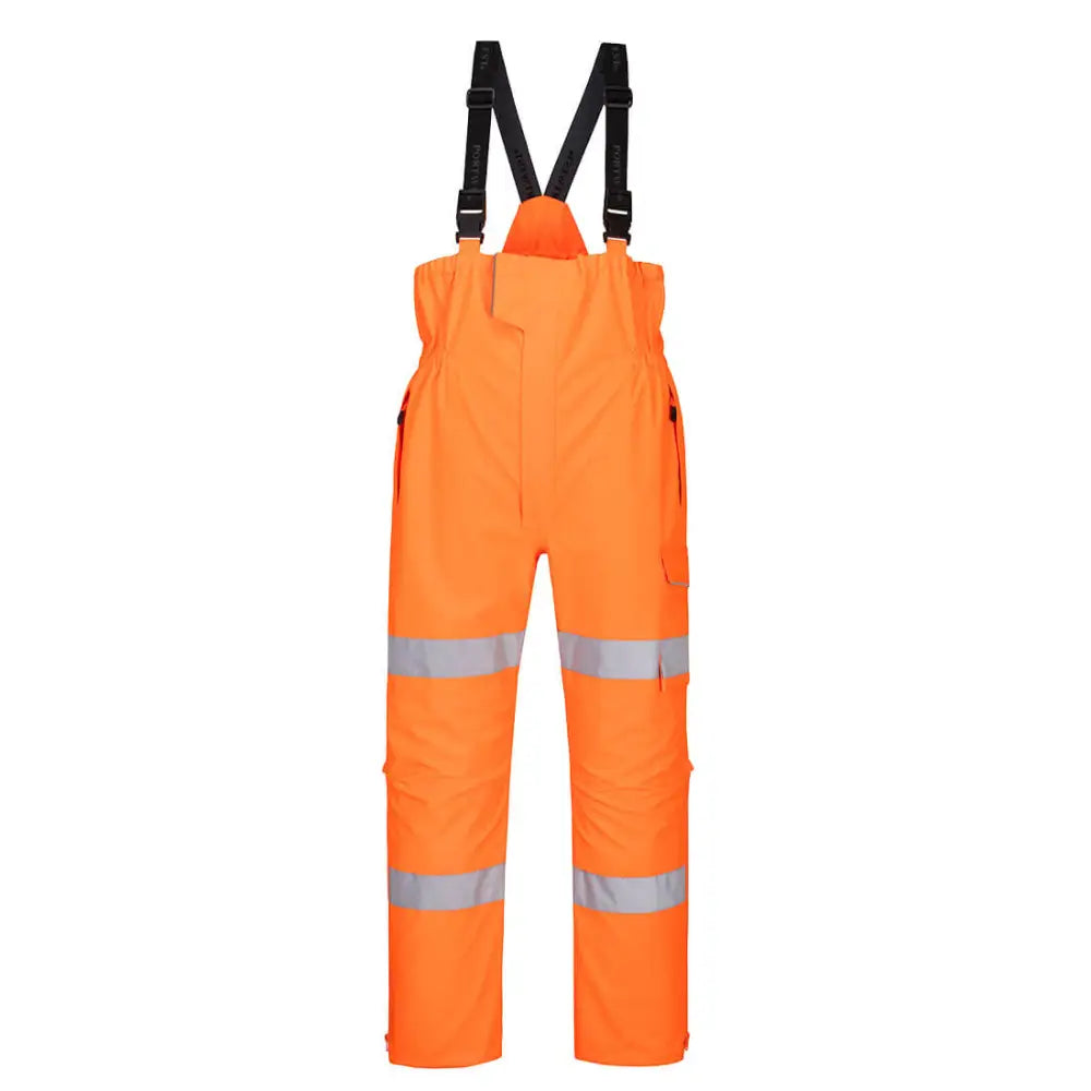 Portwest Hi-Vis Extreme Rain Bib and Brace - L