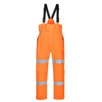 Portwest Hi-Vis Extreme Rain Bib and Brace - L
