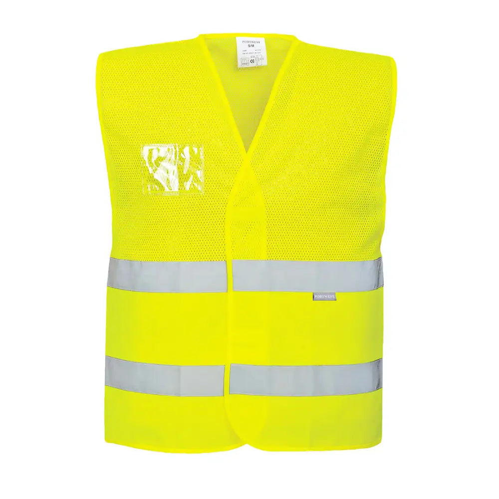 Portwest Hi-Vis Half Mesh Two Band Vest - Orange / 4X/5X