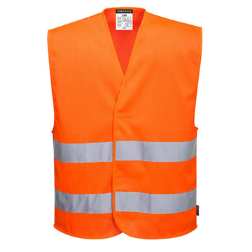 Portwest Hi-Vis Mesh Two Band Vest - Orange / 4X/5X