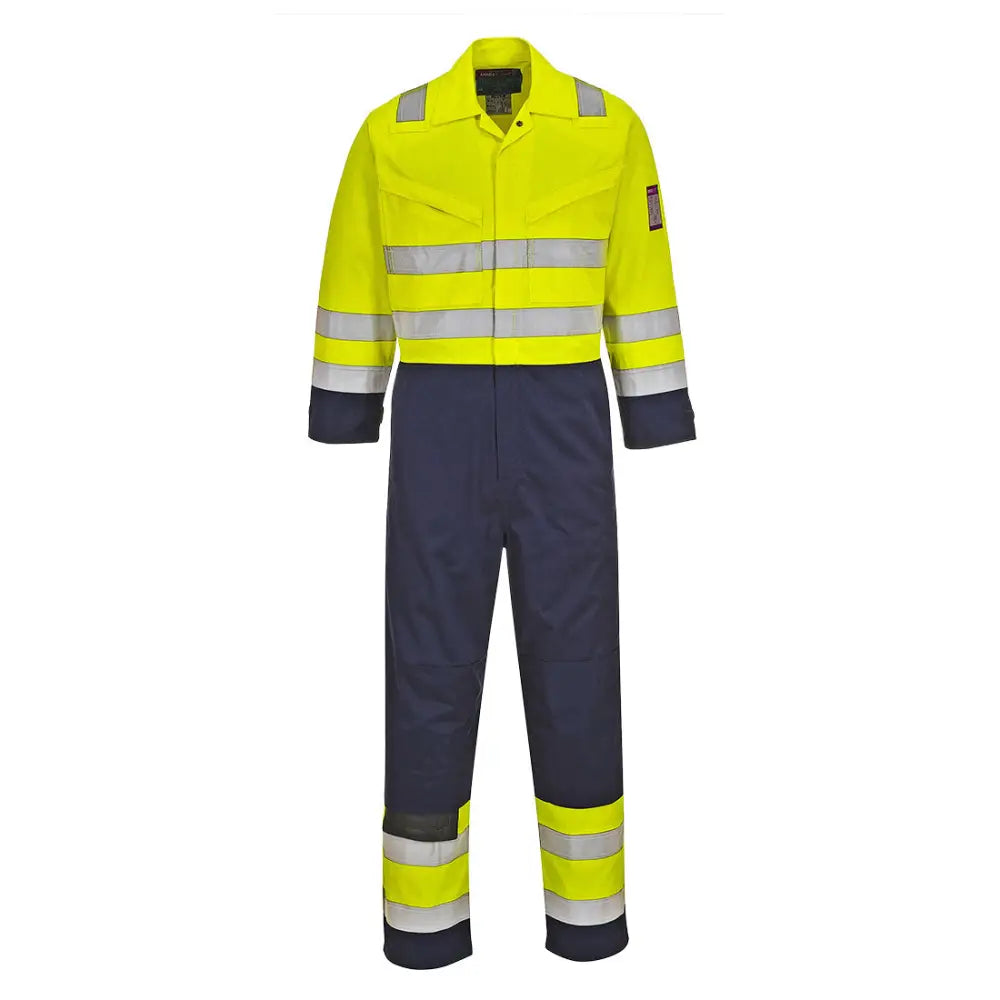 Portwest Hi-Vis Modaflame Coverall - Yellow/Navy / 4XL