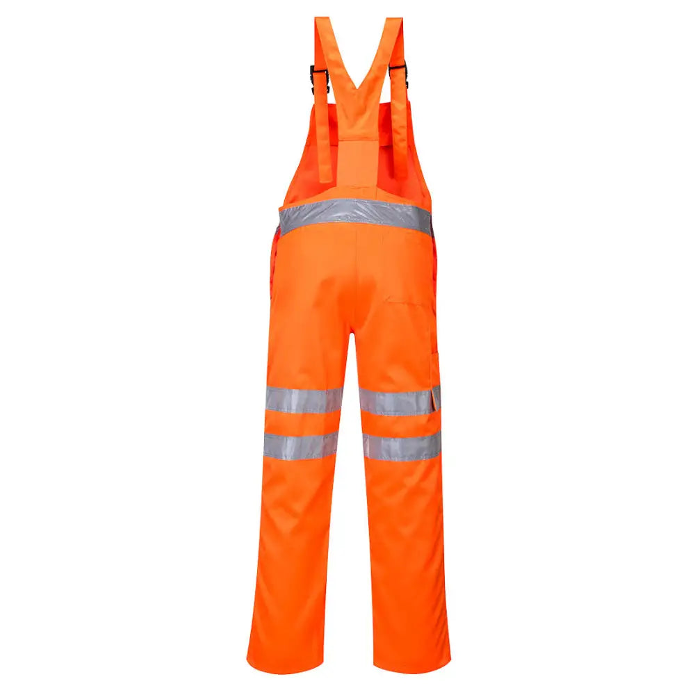 Portwest Hi-Vis Polycotton Service Bib and Brace - L