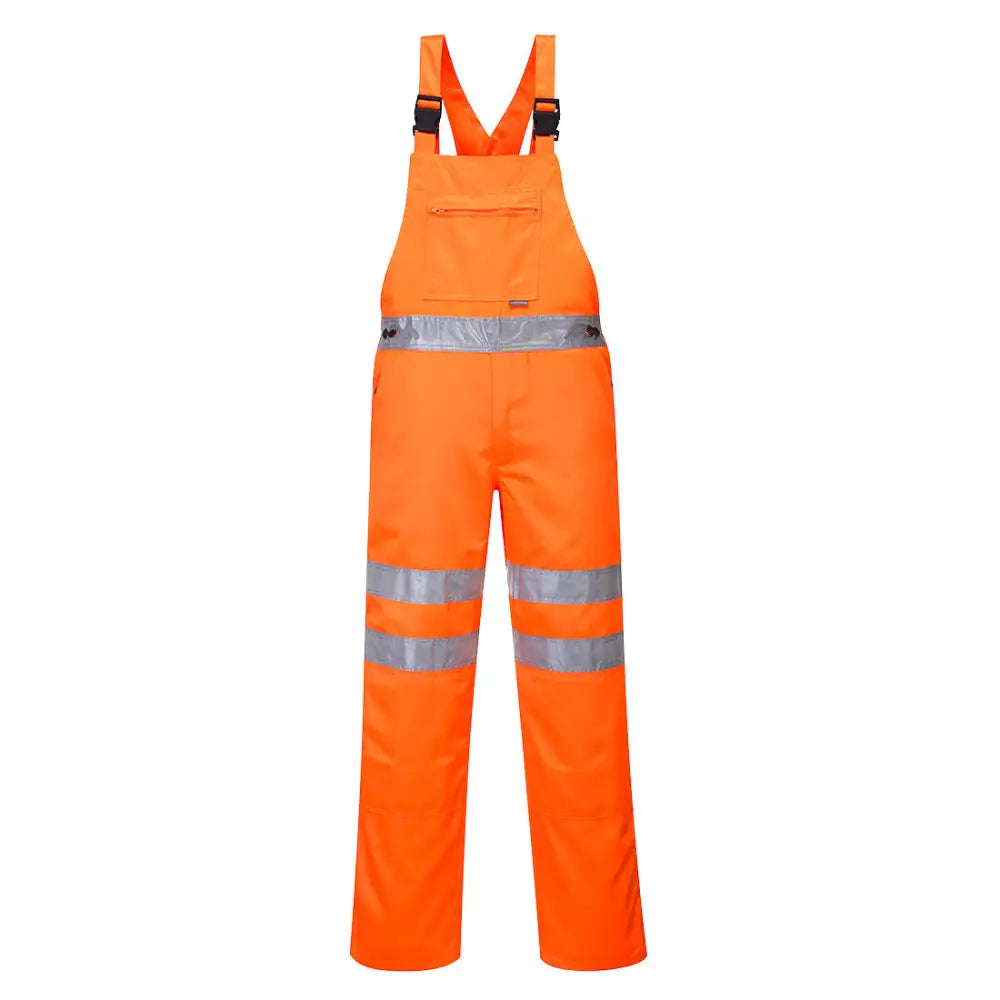 Portwest Hi-Vis Polycotton Service Bib and Brace - L