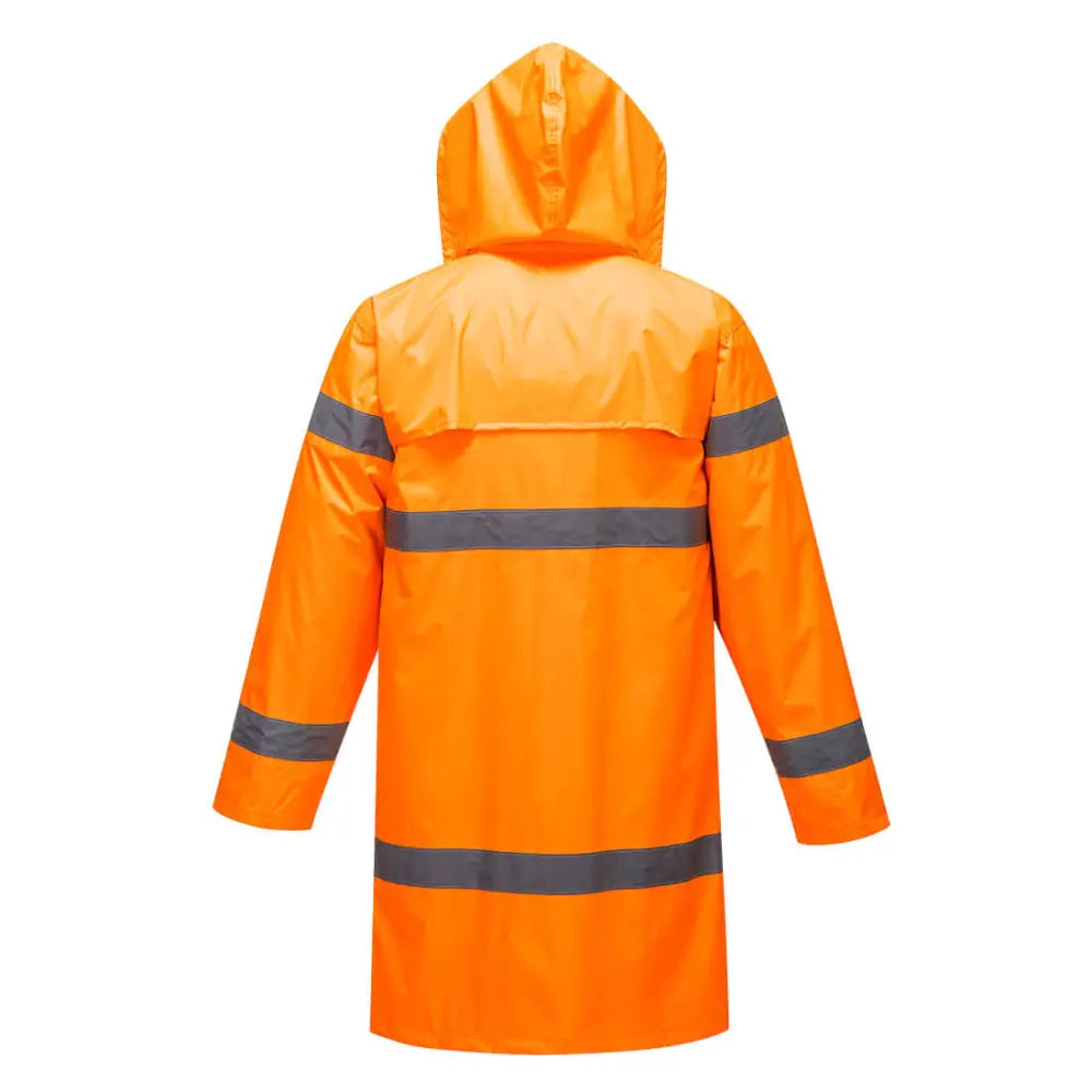 Portwest Hi-Vis Rain Coat 100cm - Orange / 4XL