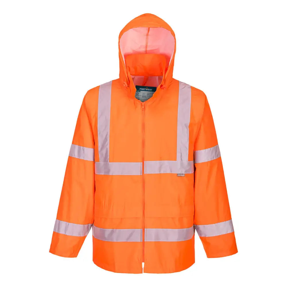 Portwest Hi-Vis Rain Jacket - Orange / 4XL