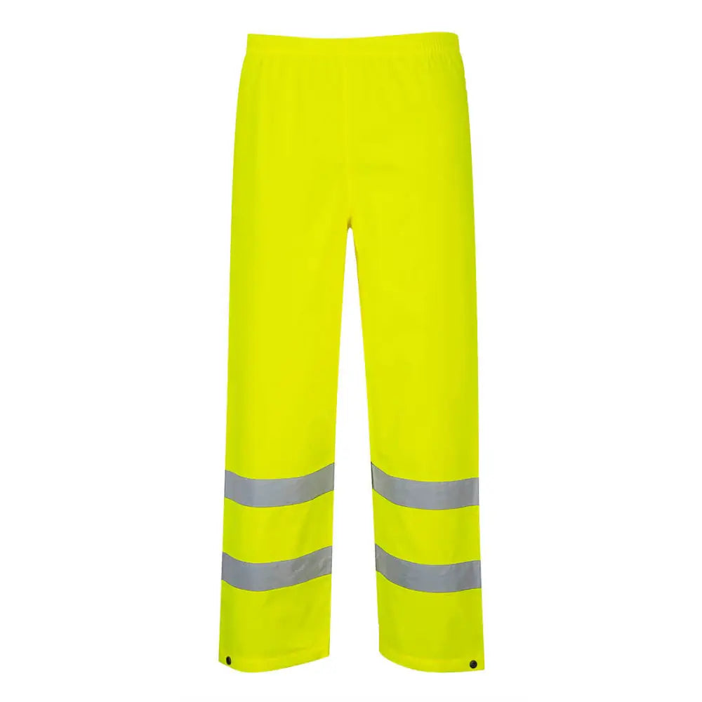 Portwest Hi-Vis Rain Traffic Trousers - Yellow / 4XL