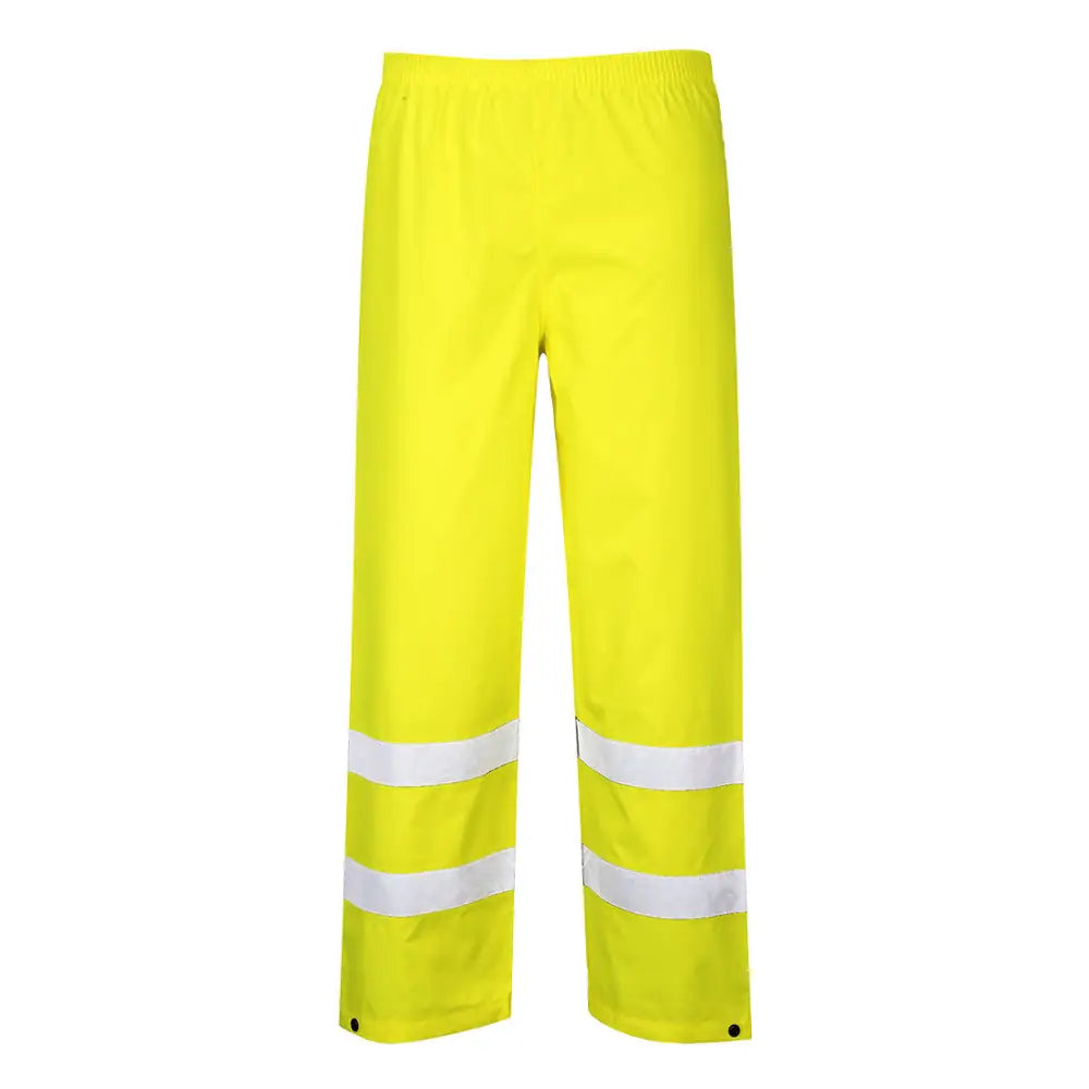 Portwest Hi-Vis Rain Traffic Trousers - Yellow Tall / L