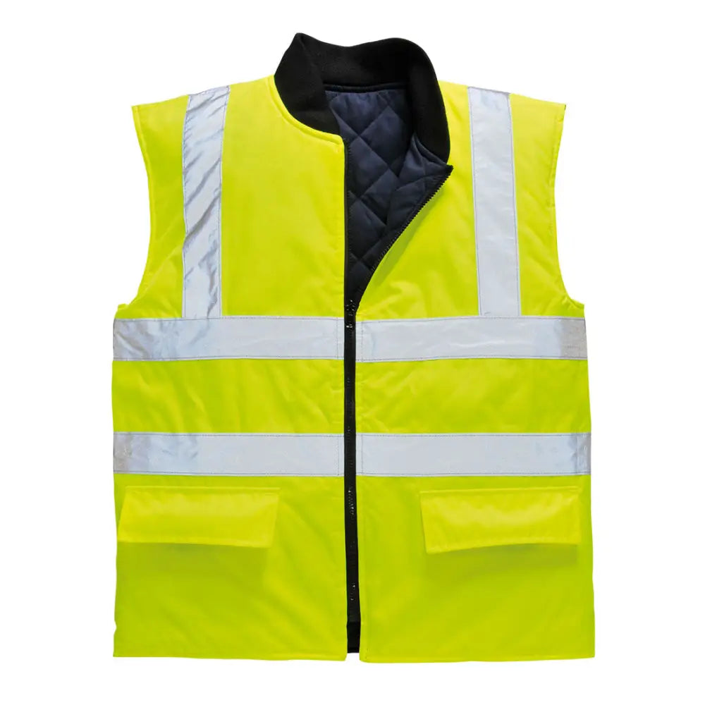 Portwest Hi-Vis Reversible Bodywarmer - Yellow / 4XL
