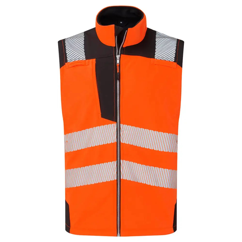 Portwest Hi-Vis Softshell Gilet (3L) - Orange/Black / 4XL