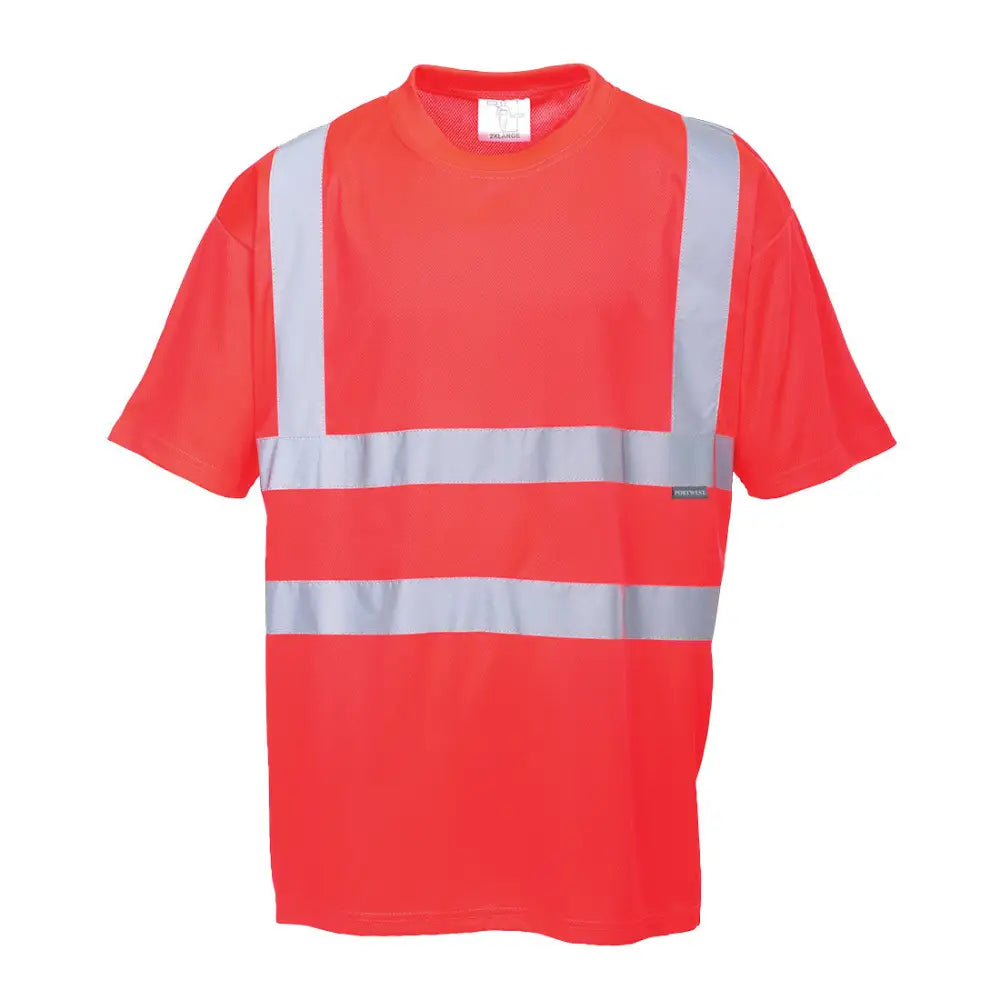 Portwest Hi-Vis T-Shirt S/S - Red / L