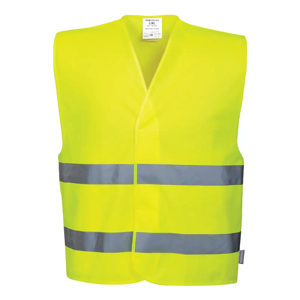 Portwest Hi-Vis Two Band Vest - Yellow / 4X/5X