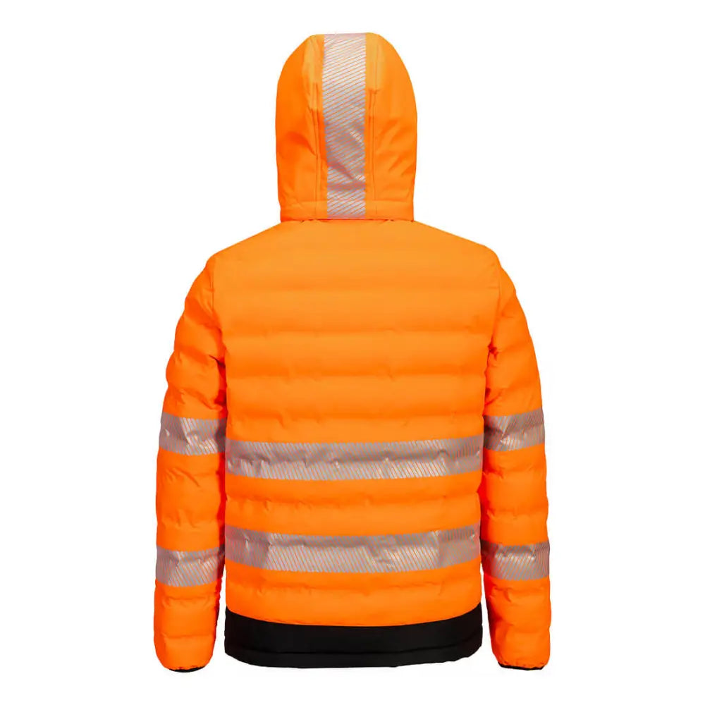Portwest Hi-Vis Ultrasonic Heated Tunnel Jacket - Orange/Black / L