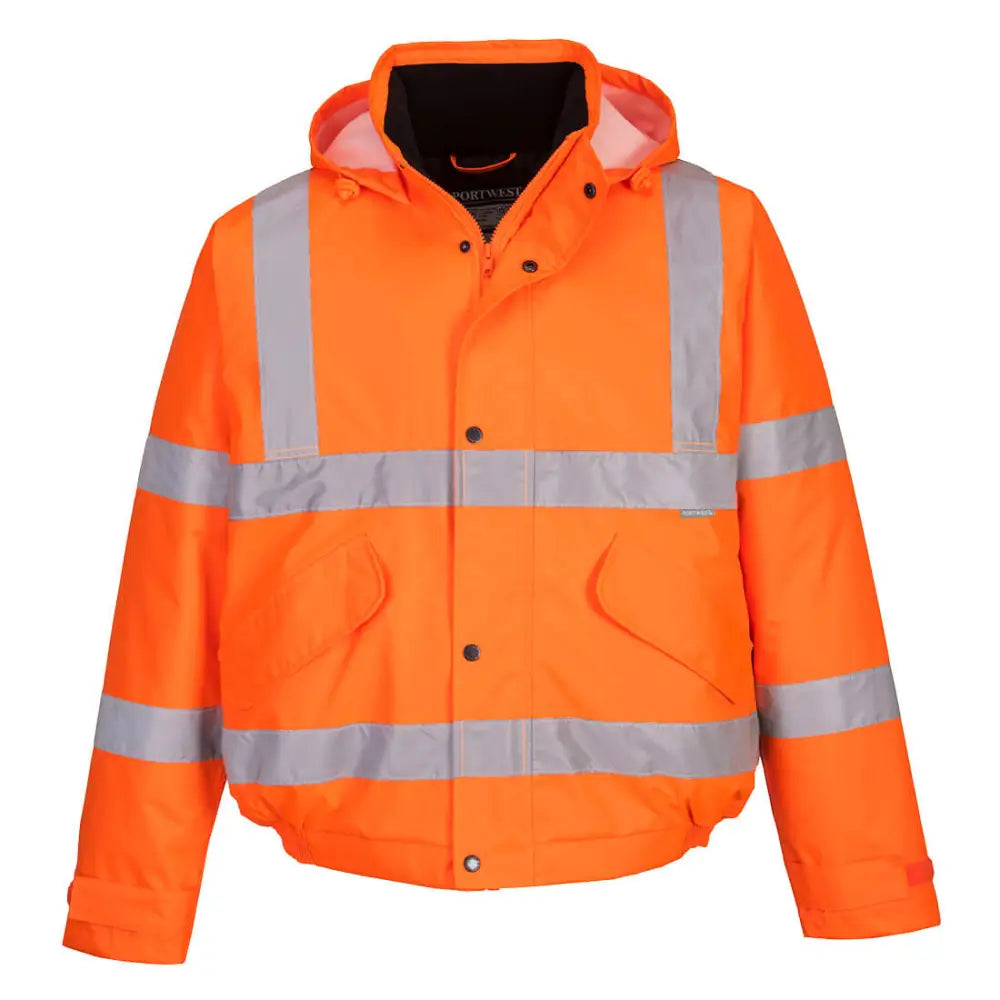 Portwest Hi-Vis Winter Bomber Jacket - Orange / 4XL