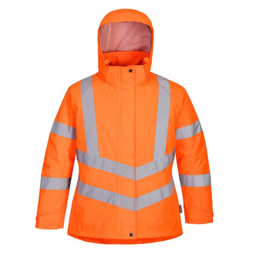 Portwest Hi-Vis Women’s Winter Jacket - Orange / L