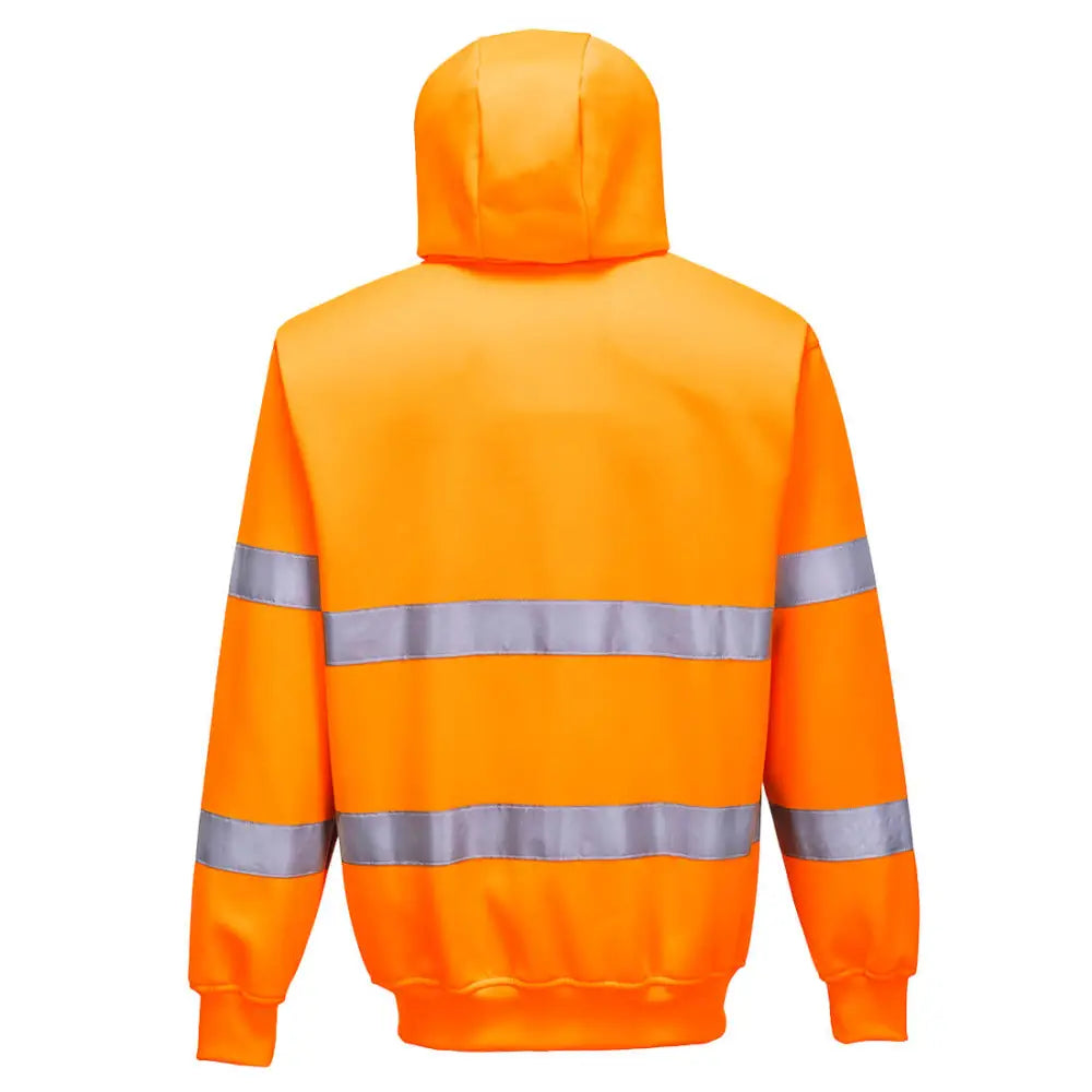 Portwest Hi-Vis Zipped Hoodie - Orange / 4XL
