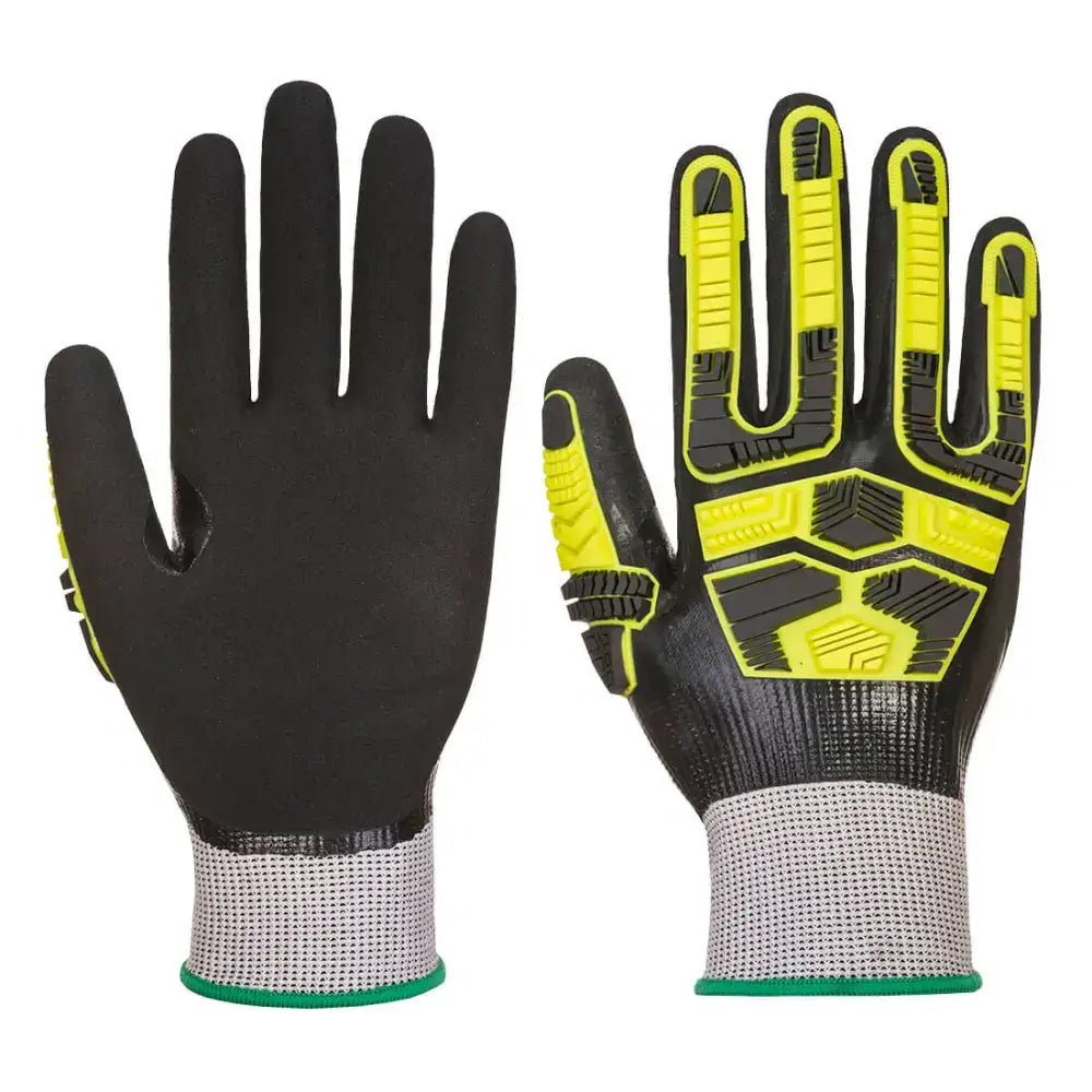 Portwest Impact D18 Nitrile Sandy TPR Waterproof Glove - L