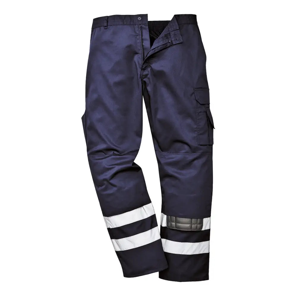 Portwest Iona Safety Combat Trousers - Navy Tall / S