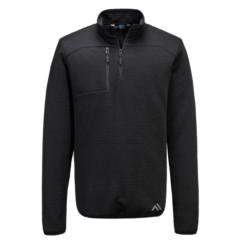 Portwest KX3 Textured 1/4 Zip Sweatshirt - Black / L