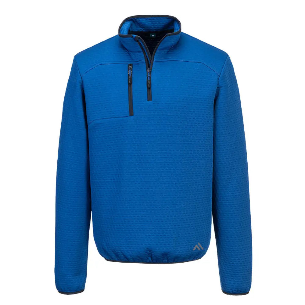 Portwest KX3 Textured 1/4 Zip Sweatshirt - Quartz Blue / L