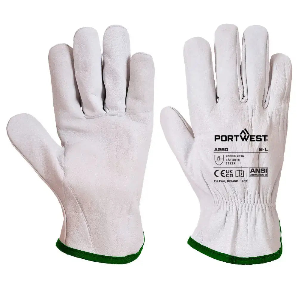 Portwest Leather Driver 115 Goat Grain Glove - L